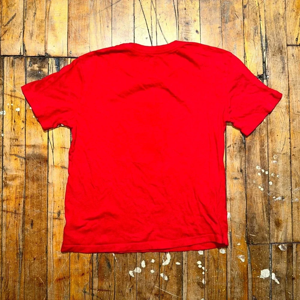 Old Navy Tee Boys Large Red Catch You On‎ The Flipside Burger Graphic Pullover